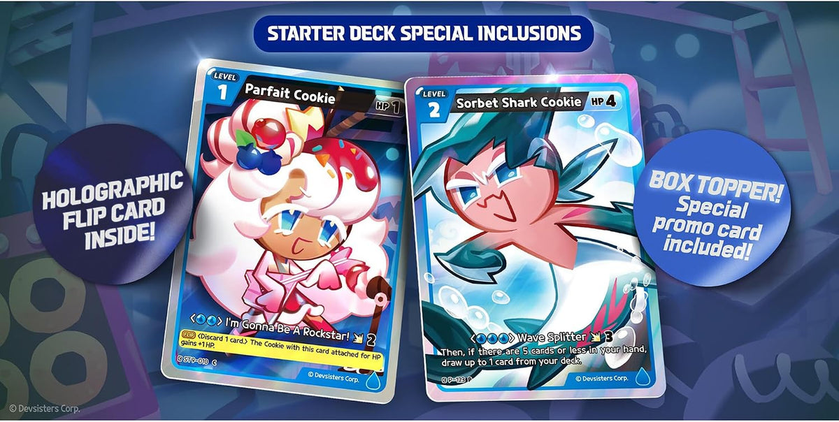 CookieRun TCG: Starter Deck - Seas of Fate - Blue Legendary Cookie Sea Fairy