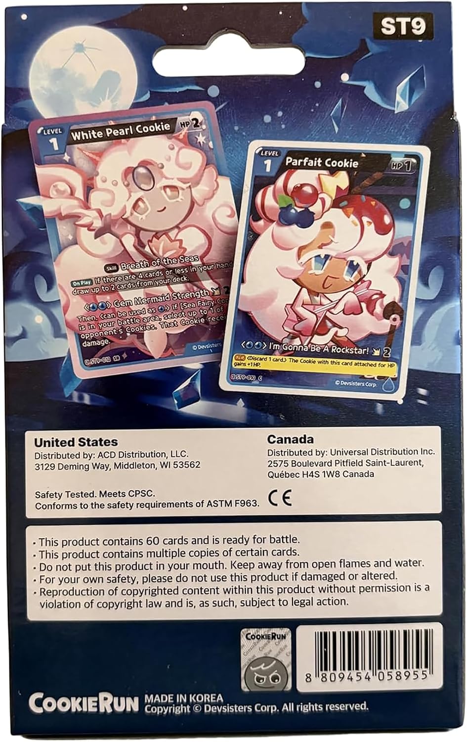 CookieRun TCG: Starter Deck - Seas of Fate - Blue Legendary Cookie Sea Fairy