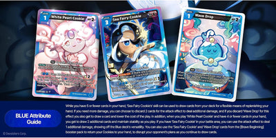 CookieRun TCG: Starter Deck - Seas of Fate - Blue Legendary Cookie Sea Fairy