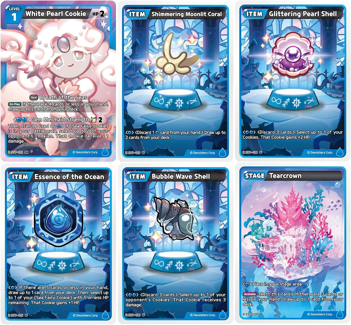 CookieRun TCG: Starter Deck - Seas of Fate - Blue Legendary Cookie Sea Fairy