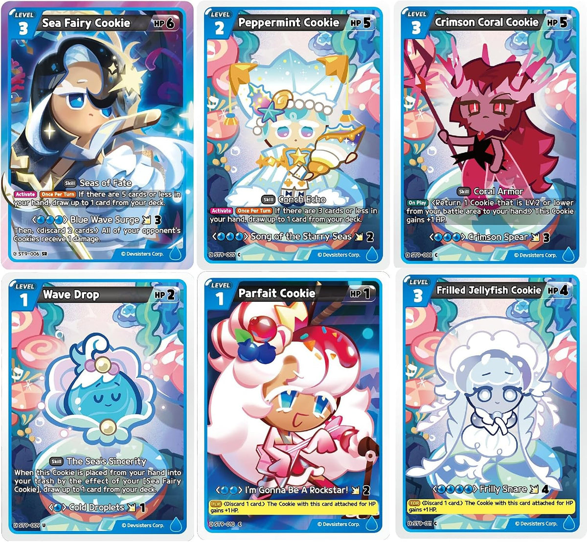 CookieRun TCG: Starter Deck - Seas of Fate - Blue Legendary Cookie Sea Fairy